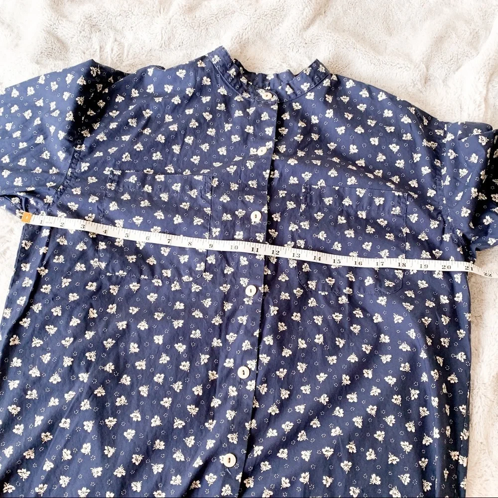 Eddie Bauer Floral Button down Blouse size s - Picture 5 of 8
